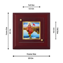 Load image into Gallery viewer, Diviniti 24K Gold Plated Bharat Mata Photo Frame For Home Decor Showpiece, Office, Table (10 x 10 CM)
