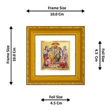 Load image into Gallery viewer, DIVINITI 24K Gold Plated Ram Darbar Photo Frame For Home Decor, Puja, Festival (10 X 10 CM)
