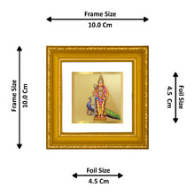 Load image into Gallery viewer, DIVINITI 24K Gold Plated Murugan Photo Frame For Home Decor, Table, Prayer Room (10 X 10 CM)
