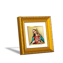 Load image into Gallery viewer, DIVINITI 24K Gold Plated Mother Mary Photo Frame For Home Decor, Festival, Table, Gift (10 X 10 CM)
