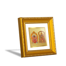 Load image into Gallery viewer, DIVINITI 24K Gold Plated Padmavathi Balaji Photo Frame For Home Decor, Table Decor (10 X 10 CM)
