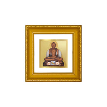 Load image into Gallery viewer, DIVINITI 24K Gold Plated Mahavir Photo Frame For Living Room, Table, Luxury Gift (10 X 10 CM)
