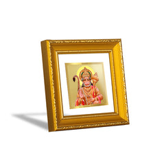Load image into Gallery viewer, DIVINITI Hanuman-1 Gold Plated Wall Photo Frame| DG Frame 101 Size 1A Wall Photo Frame and 24K Gold Plated Foil| Religious Photo Frame Idol For Prayer, Gifts Items (10CMX10CM)
