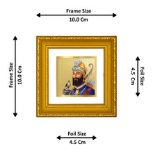 Load image into Gallery viewer, DIVINITI GURU GOBIND SINGH Gold Plated Wall Photo Frame| DG Frame 101 Size 1A Wall Photo Frame and 24K Gold Plated Foil| Religious Photo Frame Idol For Prayer, Gifts Items (10CMX10CM)
