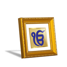 Load image into Gallery viewer, DIVINITI EK OMKAR  Gold Plated Wall Photo Frame| DG Frame 101 Size 1A Wall Photo Frame and 24K Gold Plated Foil| Religious Photo Frame Idol For Prayer, Gifts Items (10CMX10CM)
