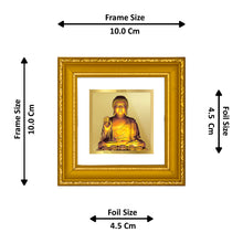 Load image into Gallery viewer, DIVINITI BUDDHA Gold Plated Wall Photo Frame| DG Frame 101 Size 1A Wall Photo Frame and 24K Gold Plated Foil| Religious Photo Frame Idol For Prayer, Gifts Items (10CMX10CM)
