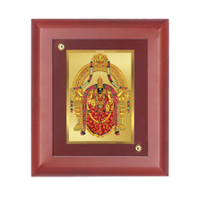 Load image into Gallery viewer, DIVINITI Padmavati Gold Plated Wall Photo Frame, Table Decor| MDF 2 Wooden Wall Photo Frame and 24K Gold Plated Foil| Religious Photo Frame Idol For Pooja, Gifts Items (20.0CMX16.0CM)
