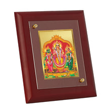 Load image into Gallery viewer, DIVINITI Murugan Valli Gold Plated Wall Photo Frame, Table Decor| MDF 2 Wooden Wall Photo Frame and 24K Gold Plated Foil| Religious Photo Frame Idol For Pooja, Gifts Items (20.0CMX16.0CM)

