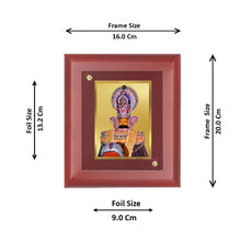 Load image into Gallery viewer, DIVINITI Khatu Shyam Gold Plated Wall Photo Frame, Table Decor| MDF 2 Wooden Wall Photo Frame and 24K Gold Plated Foil| Religious Photo Frame Idol For Pooja, Gifts Items (20.0CMX16.0CM)
