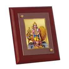 Load image into Gallery viewer, DIVINITI Karthikey Gold Plated Wall Photo Frame, Table Decor| MDF 2 Wooden Wall Photo Frame and 24K Gold Plated Foil| Religious Photo Frame Idol For Pooja, Gifts Items (20.0CMX16.0CM)
