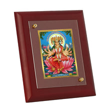 Load image into Gallery viewer, DIVINITI Goddess Gayatri Gold Plated Wall Photo Frame, Table Decor| MDF 2 Wooden Wall Photo Frame and 24K Gold Plated Foil| Religious Photo Frame Idol For Pooja, Gifts Items (20.0CMX16.0CM)
