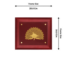Load image into Gallery viewer, Diviniti 24K Gold Plated PEACOCK Wall Hanging for Home| MDF Size 2 Photo Frame For Wall Decoration| Wall Hanging Photo Frame For Home Decor, Living Room, Hall, Guest Room
