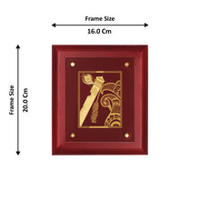 Load image into Gallery viewer, Diviniti 24K Gold Plated FLUTE Wall Hanging for Home| MDF Size 2 Photo Frame For Wall Decoration| Wall Hanging Photo Frame For Home Decor, Living Room, Hall, Guest Room
