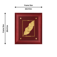 Load image into Gallery viewer, Diviniti 24K Gold Plated FEATHER Wall Hanging for Home| MDF Size 2 Photo Frame For Wall Decoration| Wall Hanging Photo Frame For Home Decor, Living Room, Hall, Guest Room
