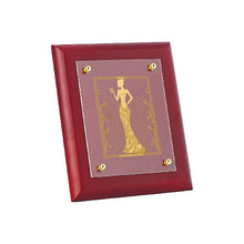 Load image into Gallery viewer, Diviniti 24K Gold Plated LADY FASHION Wall Hanging for Home| MDF Size 2 Photo Frame For Wall Decoration| Wall Hanging Photo Frame For Home Decor, Living Room, Hall, Guest Room
