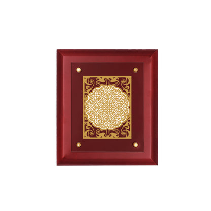 Diviniti 24K Gold Plated Foil Floral Photo Frame Home & Office Decor, Workshop, Tabletop, Gift Items | MDFS2 (20x16 CM)