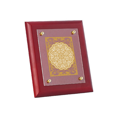 Diviniti 24K Gold Plated Foil Floral Photo Frame Home & Office Decor, Workshop, Tabletop, Gift Items | MDFS2 (20x16 CM)