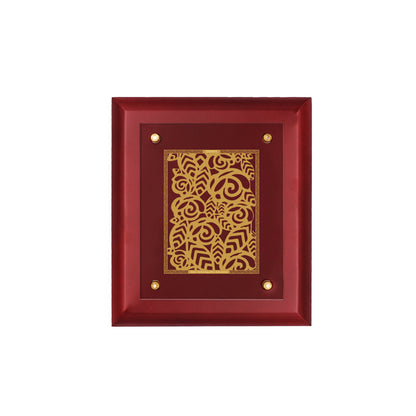 Diviniti 24K Gold Plated Floral Photo Frame Home & Office Decor, Tabletop, Workshop, Gift Items | MDFS2 (20x16 CM)
