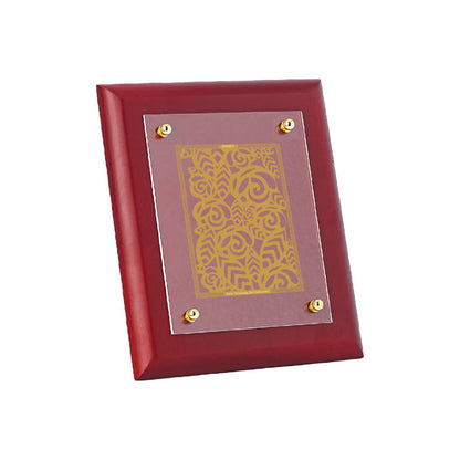 Diviniti 24K Gold Plated Floral Photo Frame Home & Office Decor, Tabletop, Workshop, Gift Items | MDFS2 (20x16 CM)