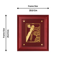 Load image into Gallery viewer, Diviniti 24K Gold Plated FLUTE Wall Hanging for Home| MDF Size 2.5 Photo Frame For Wall Decoration| Wall Hanging Photo Frame For Home Decor, Living Room, Hall, Guest Room
