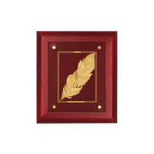 Load image into Gallery viewer, Diviniti 24K Gold Plated FEATHER  Wall Hanging for Home| MDF Size 2.5 Photo Frame For Wall Decoration| Wall Hanging Photo Frame For Home Decor, Living Room, Hall, Guest Room
