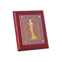 Load image into Gallery viewer, Diviniti 24K Gold Plated LADY FASHION Wall Hanging for Home| MDF Size 2.5 Photo Frame For Wall Decoration| Wall Hanging Photo Frame For Home Decor, Living Room, Hall, Guest Room
