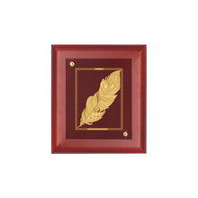 Load image into Gallery viewer, Diviniti 24K Gold Plated FEATHER  Wall Hanging for Home| MDF Size 1 Photo Frame For Wall Decoration| Wall Hanging Photo Frame For Home Decor, Living Room, Hall, Guest Room (16 × 13 cm)
