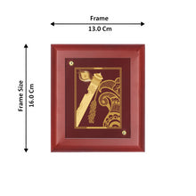 Load image into Gallery viewer, Diviniti 24K Gold Plated FLUTE Wall Hanging for Home| MDF Size 1 Photo Frame For Wall Decoration| Wall Hanging Photo Frame For Home Decor, Living Room, Hall, Guest Room (16 × 13 cm)
