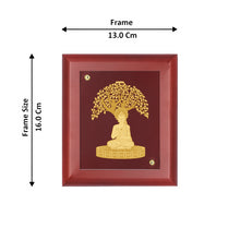 Load image into Gallery viewer, Diviniti 24K Gold Plated BUDDHA WITH TREE Wall Hanging for Home| MDF Size 1 Photo Frame For Wall Decoration| Wall Hanging Photo Frame For Home Decor, Living Room, Hall, Guest Room (16 × 13 cm)

