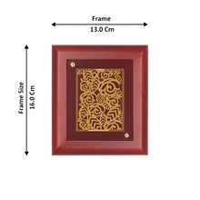 Load image into Gallery viewer, Diviniti 24K Gold Plated FLORAL-1 Wall Hanging for Home| MDF Size 1 Photo Frame For Wall Decoration| Wall Hanging Photo Frame For Home Decor, Living Room, Hall, Guest Room (16 × 13 cm)
