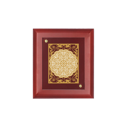 DIVINITI 24K Gold Plated Foil Floral Elegant Wall Photo Frame Idol for Home & Office Decoration, Table Top, Showpieces, Luxury Gift|MDF Size 1 (16.7x14.2 CM)