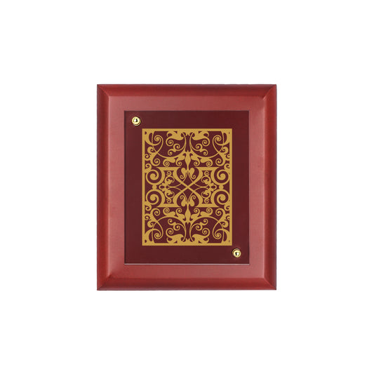 Diviniti 24K Gold Plated Foil FLORAL-2 Wall Hanging for Home| MDF Size 1 Photo Frame For Wall Decoration| Wall Hanging Photo Frame For Home Decor, Living Room, Hall, Guest Room