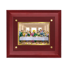 Load image into Gallery viewer, DIVINITI The Last Supper Gold-Plated Wall Photo Frame| MDF 2.5 Wooden Wall Frame with 24K Gold-Plated Foil| Religious Photo Frame Idol For Prayer, Gifts Items (25CMX20CM)
