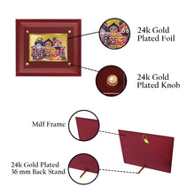Load image into Gallery viewer, DIVINITI Jagannath-2 Gold-Plated Wall Photo Frame| MDF 2.5 Wooden Wall Frame with 24K Gold-Plated Foil| Religious Photo Frame Idol For Prayer, Gifts Items (25CMX20CM)
