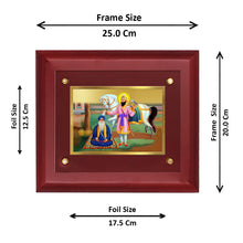 Load image into Gallery viewer, DIVINITI Guru Gobind Singh Nidan Singh Gold-Plated Wall Photo Frame| MDF 2.5 Wooden Wall Frame with 24K Gold-Plated Foil| Religious Photo Frame Idol For Prayer, Gifts Items (25CMX20CM)
