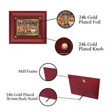 Load image into Gallery viewer, DIVINITI Goverdhan Gold-Plated Wall Photo Frame| MDF 2.5 Wooden Wall Frame with 24K Gold-Plated Foil| Religious Photo Frame Idol For Prayer, Gifts Items (25CMX20CM)
