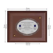 Load image into Gallery viewer, DIVINITI 24K GOLD PLATED MDF FRAME CERTIFICATE OF APPRECIATION
