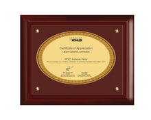 Load image into Gallery viewer, DIVINITI 24K GOLD PLATED MDF FRAME CERTIFICATE OF APPRECIATION ROUND FOIL
