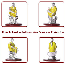 Load image into Gallery viewer, DIVINITI 999 Silver Plated Sai Baba Idol For Home Decoration, Car Dashboard, Gift (6 X 6 CM)

