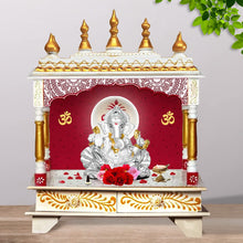 Load image into Gallery viewer, Diviniti Lord Ganesha Idol for Home Decor| 999 Silver Plated Sculpture of Lord Ganesha in Seep| Idol for Home, Office, Temple and Table Decoration| Religious Idol For Pooja, Gift (10 X 5.3 X 9.5)CM
