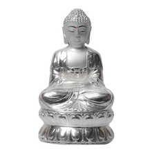 Load image into Gallery viewer, Diviniti Lord Buddha Idol for Home Decor| 999 Silver Plated Sculpture of Lord Buddha | Idol for Home, Office, Temple, and Table Decoration| Religious Idol For Pooja, Gift
