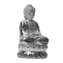 Load image into Gallery viewer, Diviniti Lord Buddha Idol for Home Decor| 999 Silver Plated Sculpture of Lord Buddha | Idol for Home, Office, Temple, and Table Decoration| Religious Idol For Pooja, Gift
