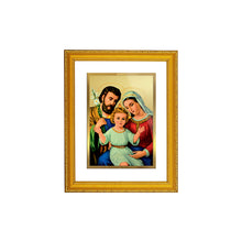 Load image into Gallery viewer, DIVINITI Holy Family Gold Plated Wall Photo Frame| DG Frame 101 Size 2 Wall Photo Frame and 24K Gold Plated Foil| Religious Photo Frame Idol For Prayer, Gifts Items (20.8CMX16.7CM)
