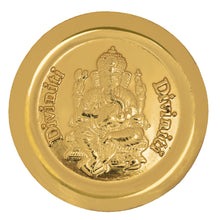 Load image into Gallery viewer, Diviniti 24K Gold Plated Laxmi &amp; Ganesha Coin (18mm)
