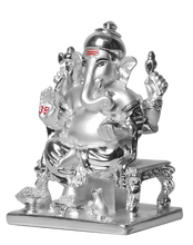 Load image into Gallery viewer, Diviniti Siddhivinayaka Ganesha Idol for Home Decor| 999 Silver Plated Sculpture of Ganesha Figurine| Idol for Home, Office, Temple and Table Decoration| Religious Idol For Pooja, Gift