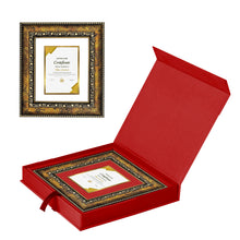 Load image into Gallery viewer, Diviniti Customized Certificate on 24K Gold Plated Frame| DG Frame 113 Size 1 with 24K Gold Plated Foil| Personalized Certificate For Academic Success (16.5*17.5CM)
