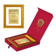 Load image into Gallery viewer, Diviniti Customized Certificate on 24K Gold Plated Foil| DG Frame 103 Size 2 with 24K Gold Plated Foil| Personalized Trophy For Academic Achievement (21.5 CM X 17.5 CM)
