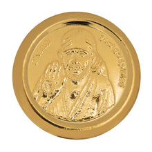 Load image into Gallery viewer, Diviniti Luxurious Gold Coin| Sai &amp; Om 24K Gold Coin | 18mm
