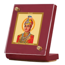 Load image into Gallery viewer, Diviniti 24K Gold Plated Guru Harkrishan Frame For Car Dashboard, Home Decor, Table Top, Gift (5.5 x 6.5 CM)

