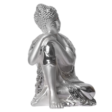 Load image into Gallery viewer, Diviniti Buddha Idol for Home Decor| 999 Silver Plated Sculpture of Sleeping Buddha| Idol for Home, Office, Temple and Table Decoration| Religious Idol For Pooja, Gift
